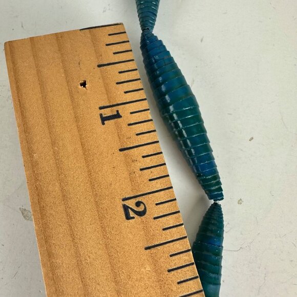 Handmade Multicolor Beaded 27" Necklace 6-Strand Eco-Friendly African-Inspired - Picture 4 of 4